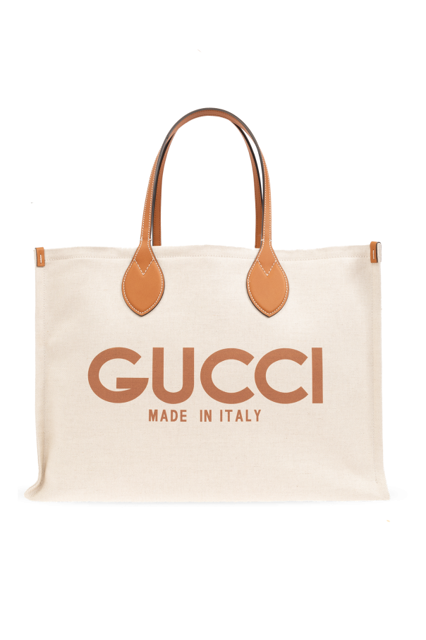 Shopper bag with logo od oneczne gucci