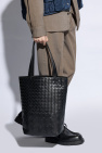 Bottega Veneta BLACK Intrecciatto shopper bag