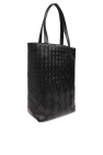 Bottega Veneta BLACK Intrecciatto shopper bag