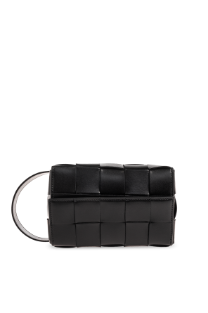 Leather handbag od bottega triangle Veneta
