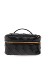 Bottega Veneta BLACK Wash bag with Intrecciato weave