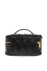 Bottega Veneta BLACK Wash bag with Intrecciato weave
