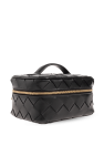 Bottega Veneta BLACK Wash bag with Intrecciato weave