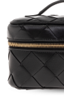 Bottega Veneta BLACK Wash bag with Intrecciato weave