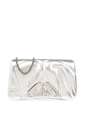 Alexander McQueen croc-effect calf leather purse