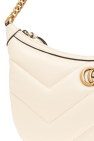 Gucci cream ‘GG Marmont Small’ quilted shoulder bag