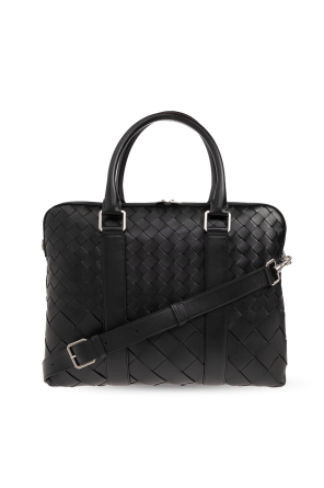 Briefcase with Intrecciato weave