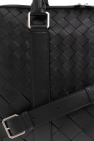 Bottega Veneta BLACK Briefcase with Intrecciato weave