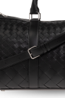 Bottega Veneta BLACK Duffel bag with Intrecciato weave