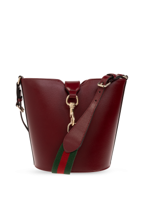 Leather 'bucket' shoulder bag