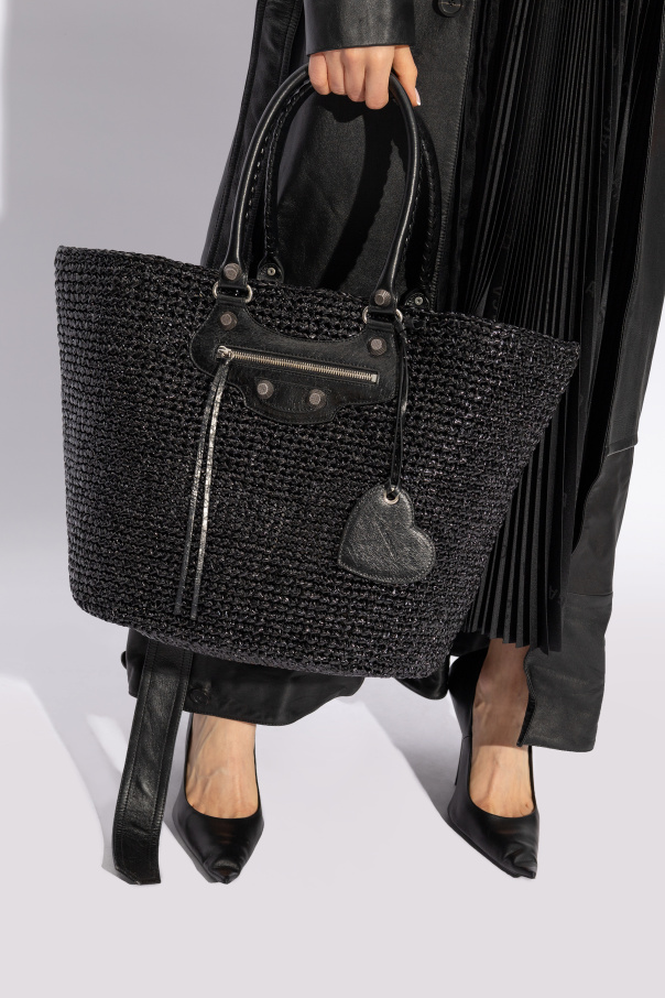 Balenciaga ‘Ameamelier feather-trim clutch bag Schwarz’ shopper bag