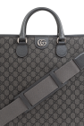 Gucci GREY Monogram 'shopper' bag