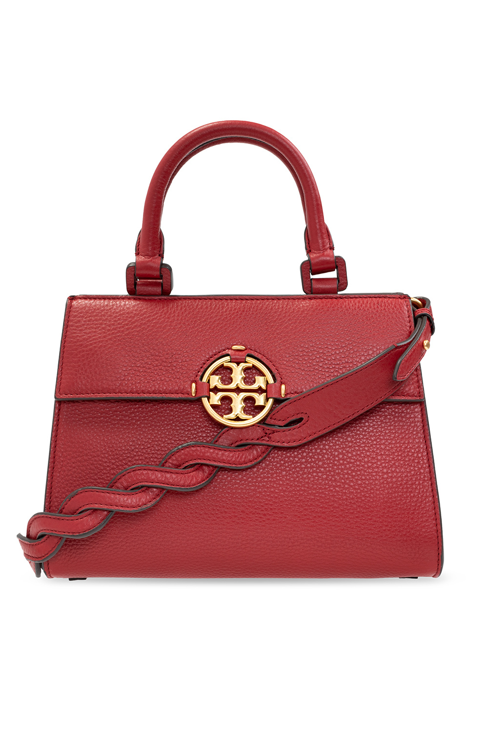 Tory Burch Miller Shoulder Bag In Leather in Red