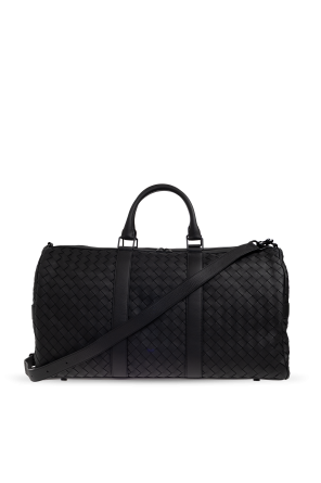 Leather hand luggage bag