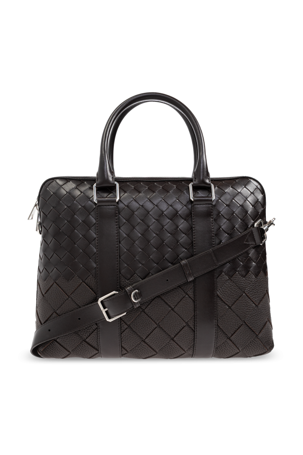 Leather document bag od Bottega Veneta