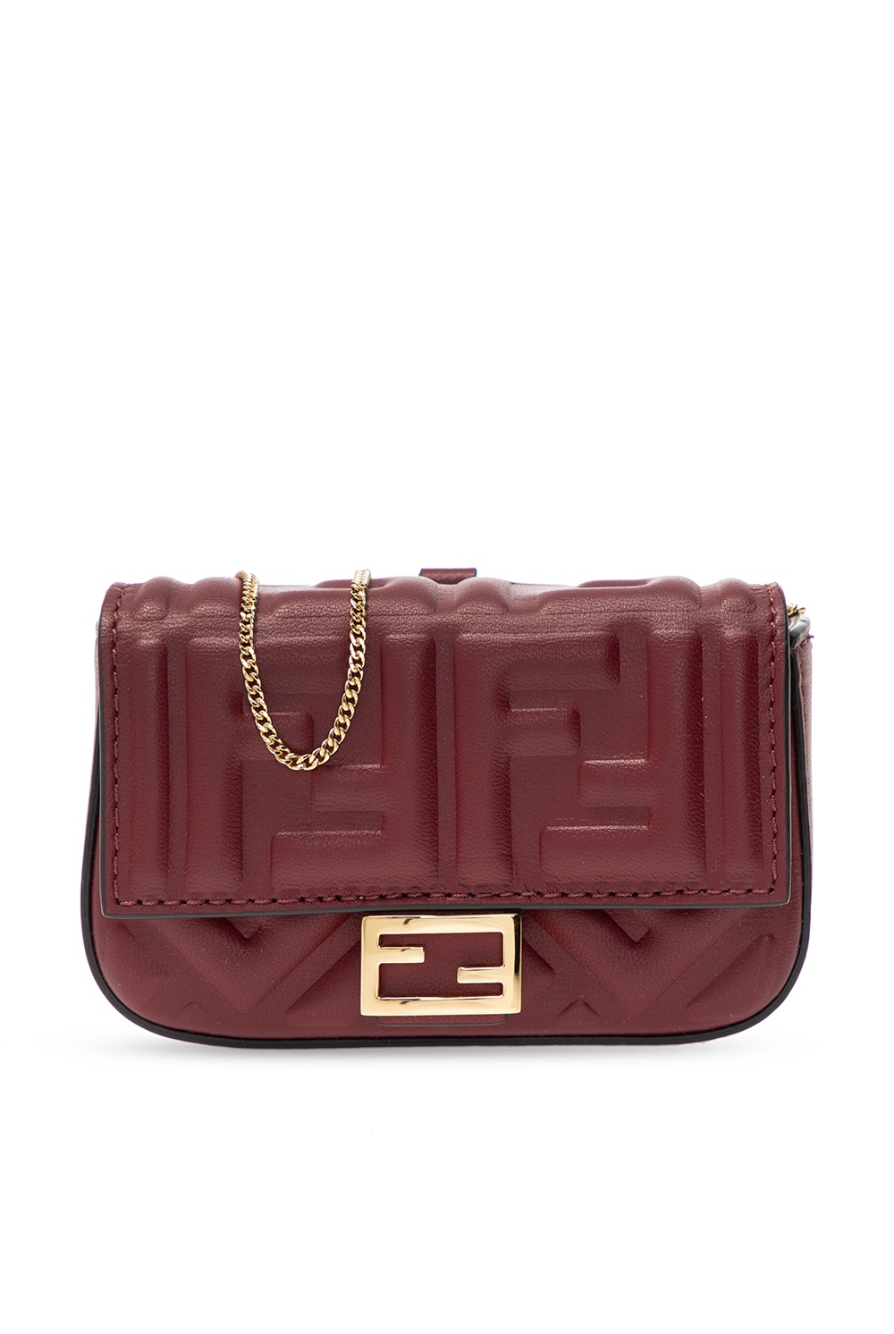 Fendi Nano Baguette Chain in Pink