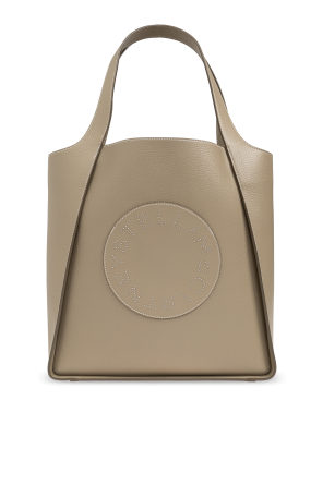 Vegan leather shopper bag Logo