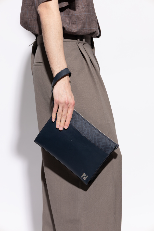 Fendi Leather hand bag with logo