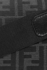 Fendi White black calf leather Pink FENDI featuring FF-logo print