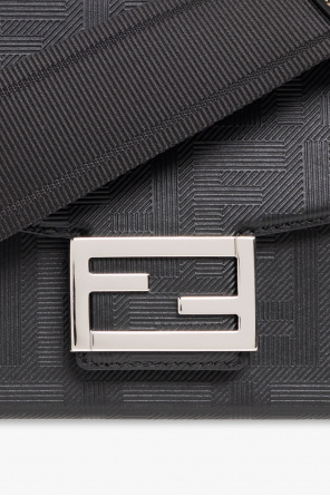 fendi patch ‘Baguette’ shoulder bag with logo