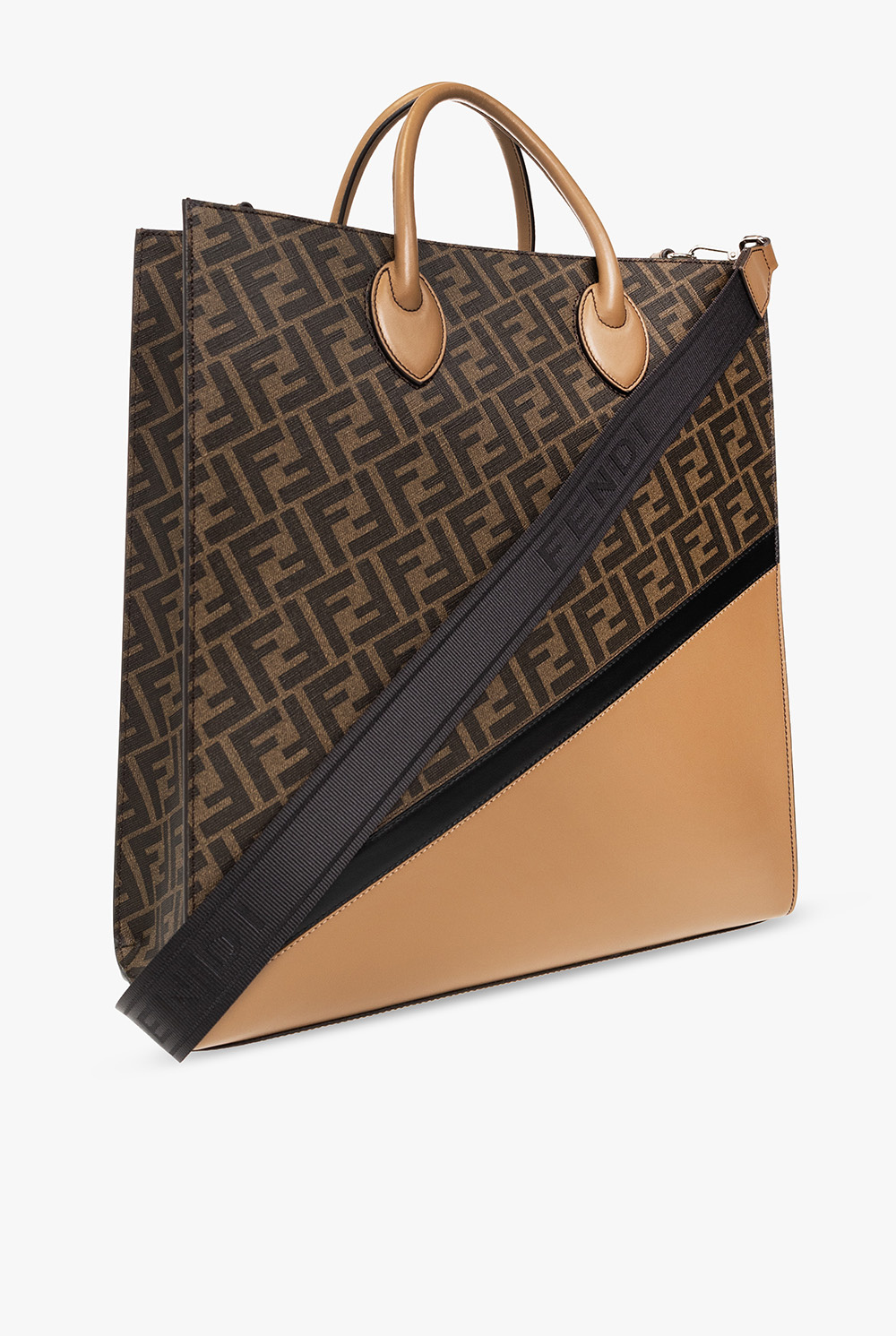 fendi furry ‘Vertical’ shopper bag