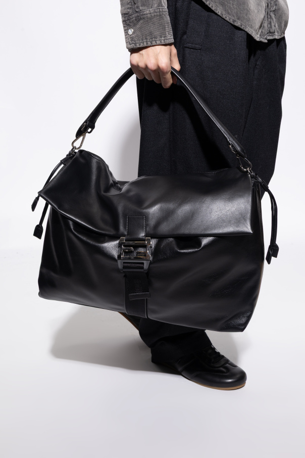 Fendi Bolso bandolera de cuero "Flux Maxi"