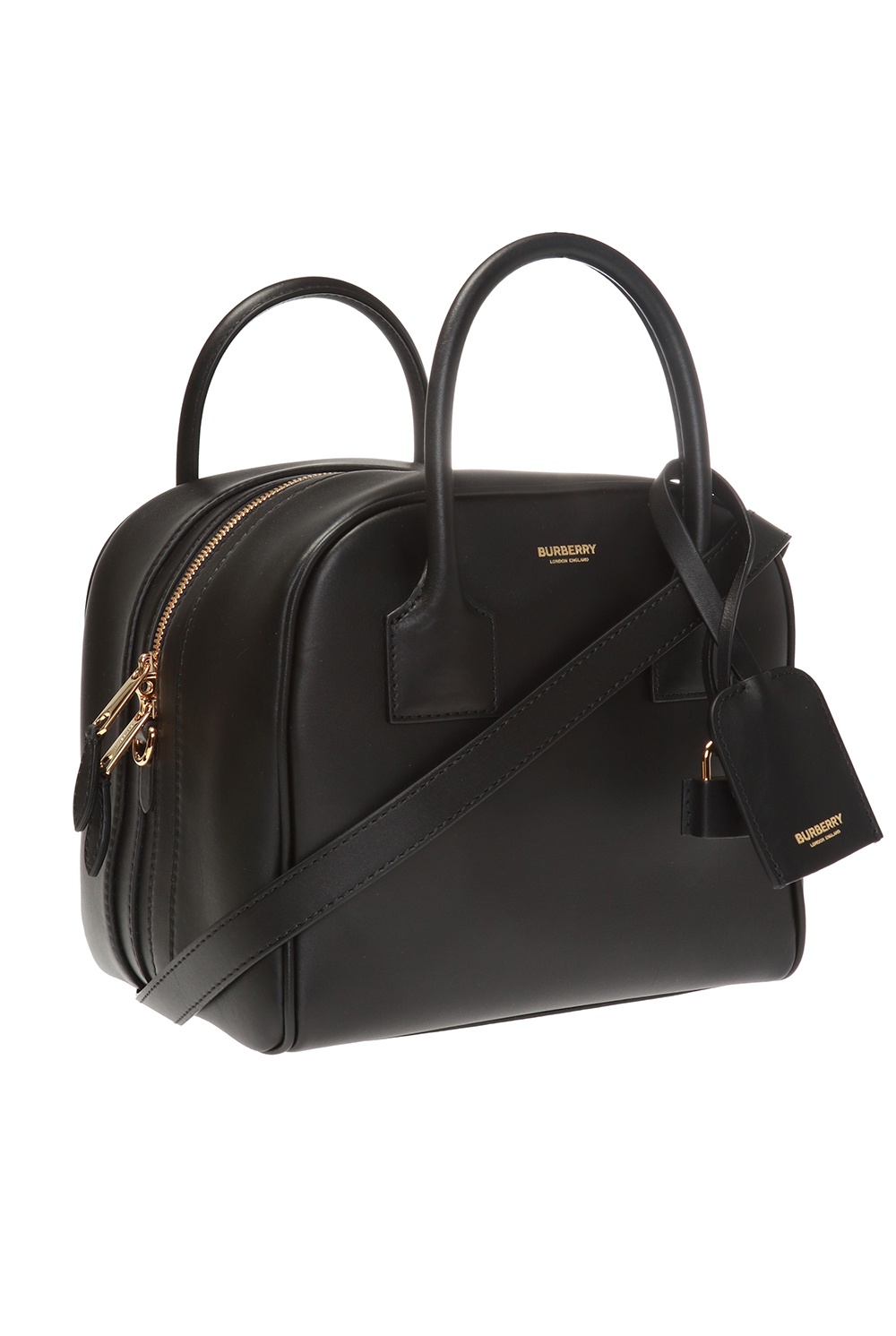 Burberry Leather Cube Bum Bag - Black Waist Bags, Handbags - BUR370726