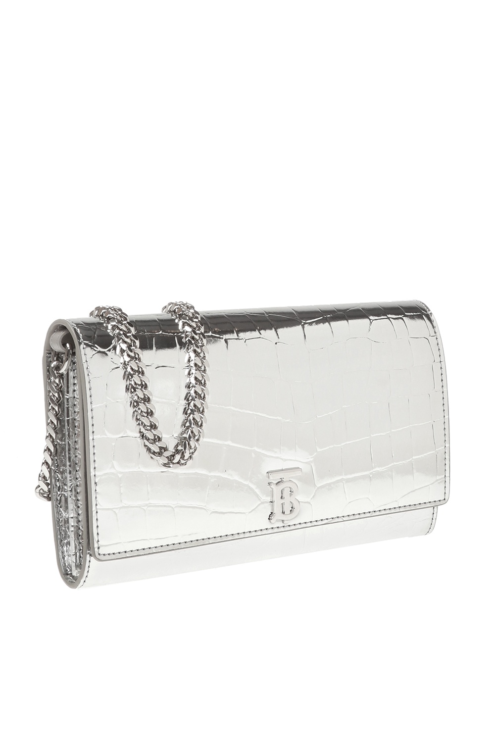 burberry wallet silver