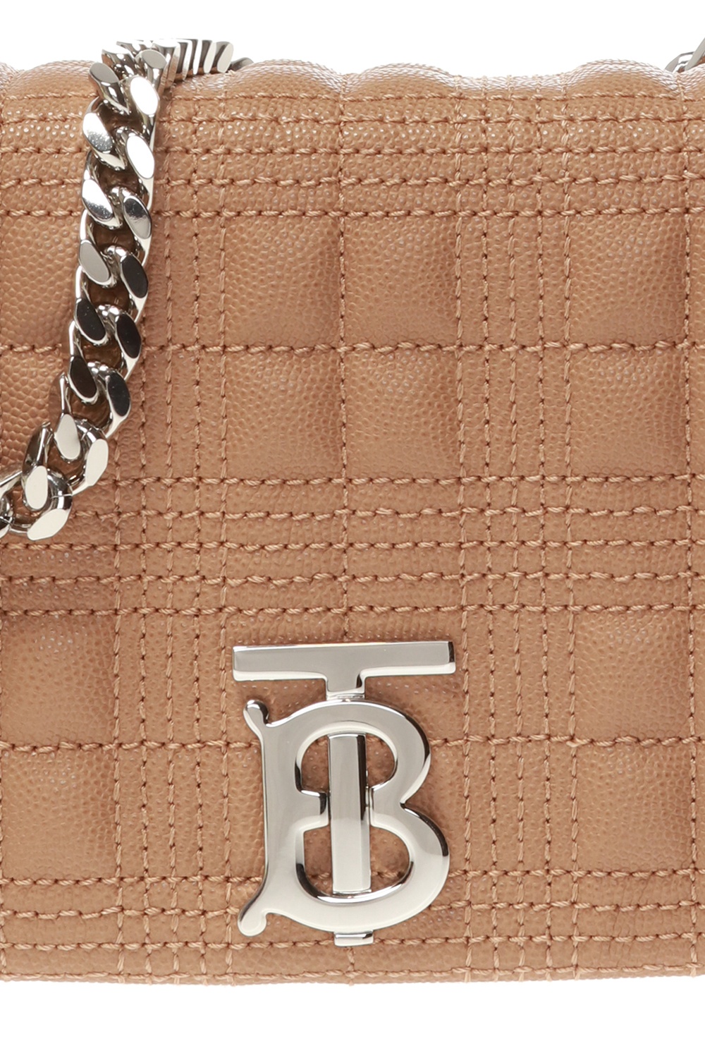 Brown Card holder with chain Burberry - Vitkac GB