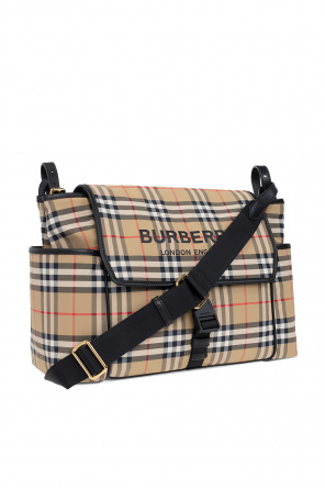 Burberry Silk-twill Kids Changing bag with logo