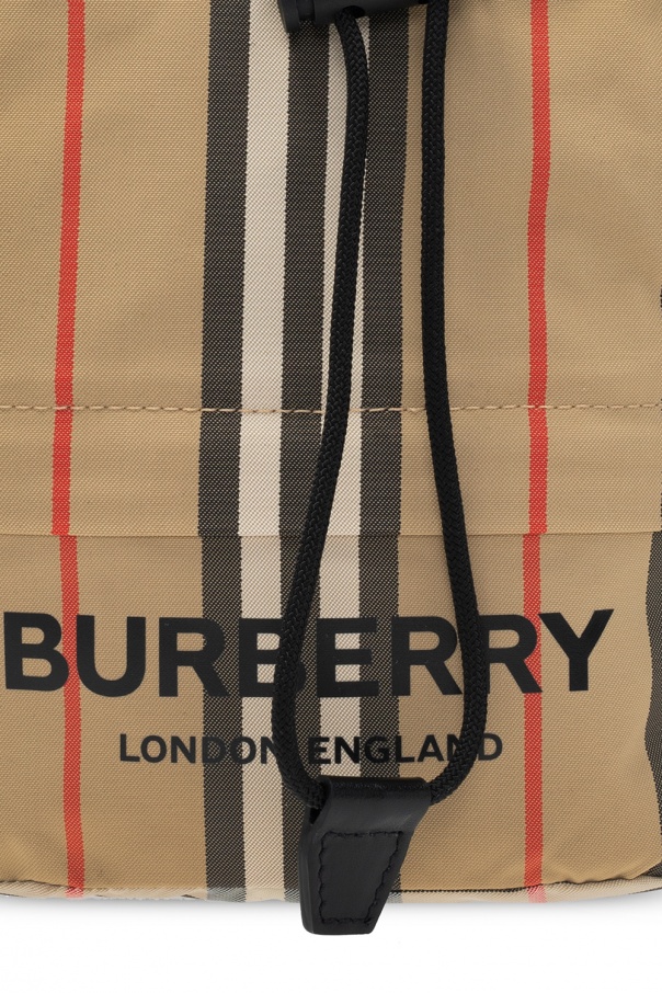 IetpShops Australia - Burberry Kids logo-tape hooded gilet Blau - Striped  handbag Burberry