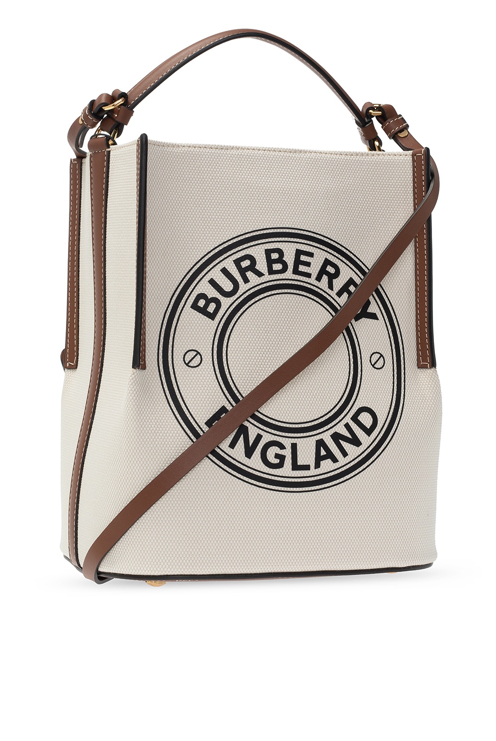 burberry small penny logo tote bag