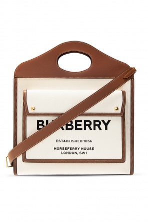 Burberry logo-strap Vintage Check sneakers Black