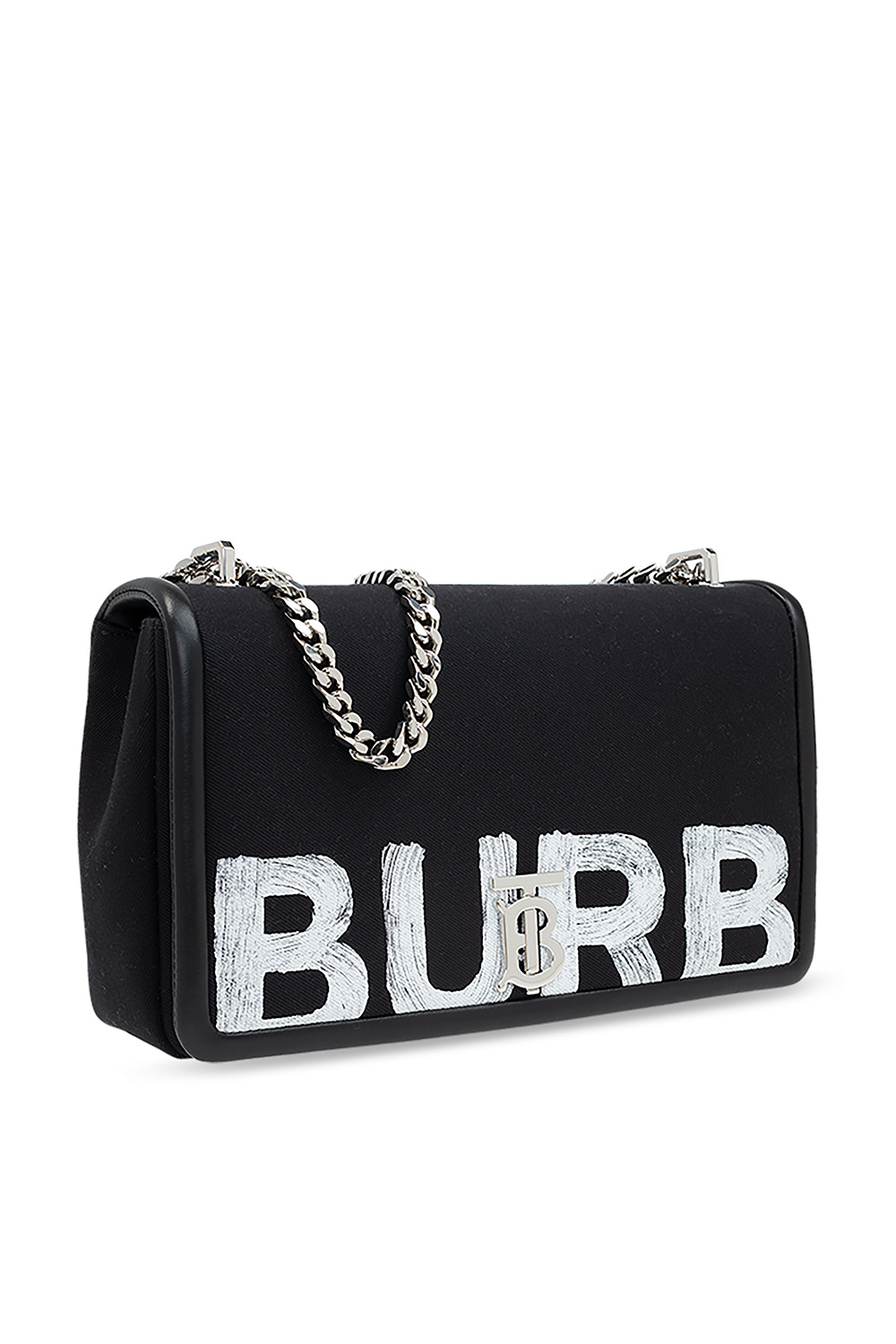 Burberry: Orange Cube Bag Charm Keychain
