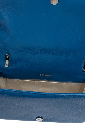 Burberry Warm Royal Blue Mini Leather Soft Pocket Tote Bag