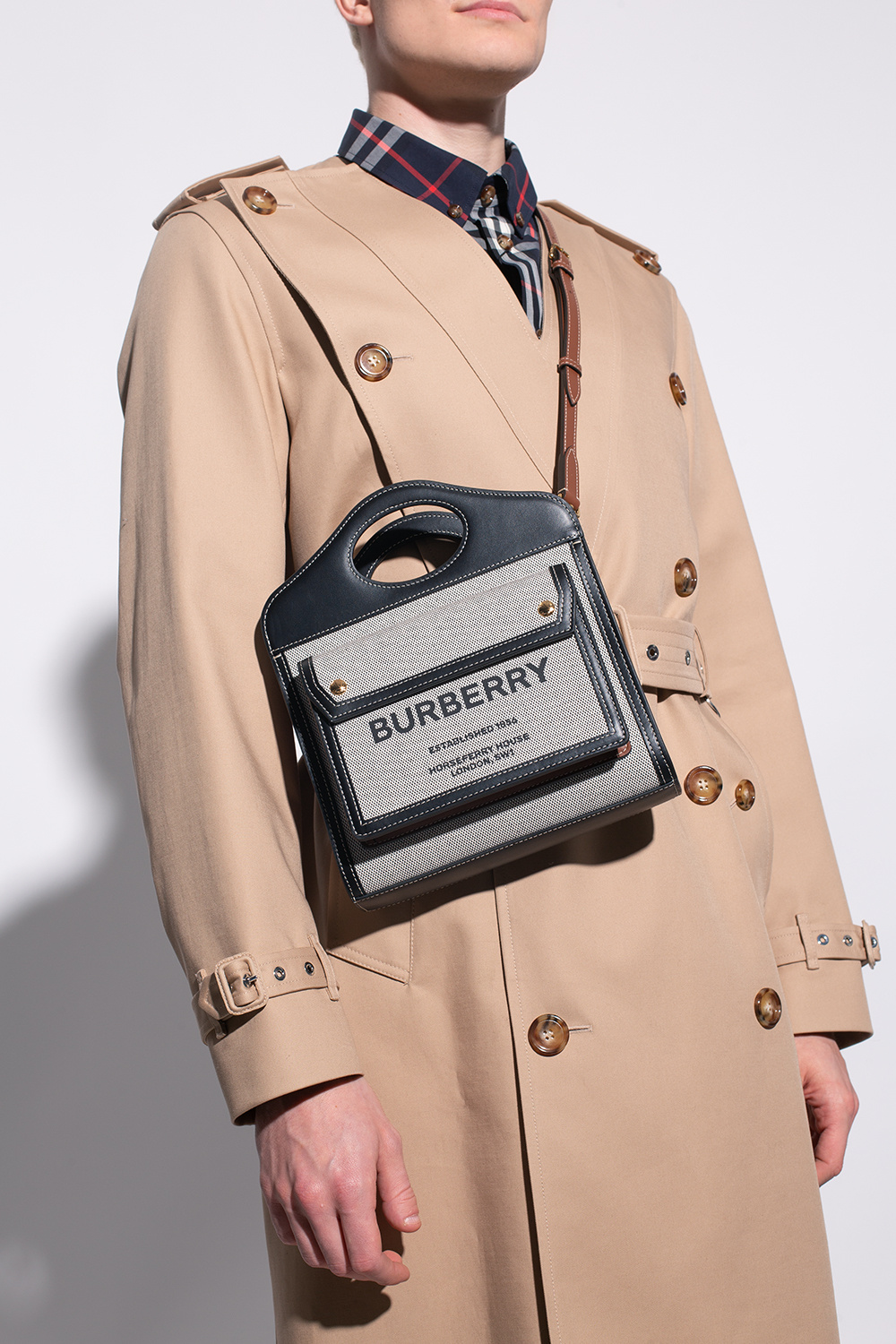 burberry logo-print Logo-printed shoulder bag