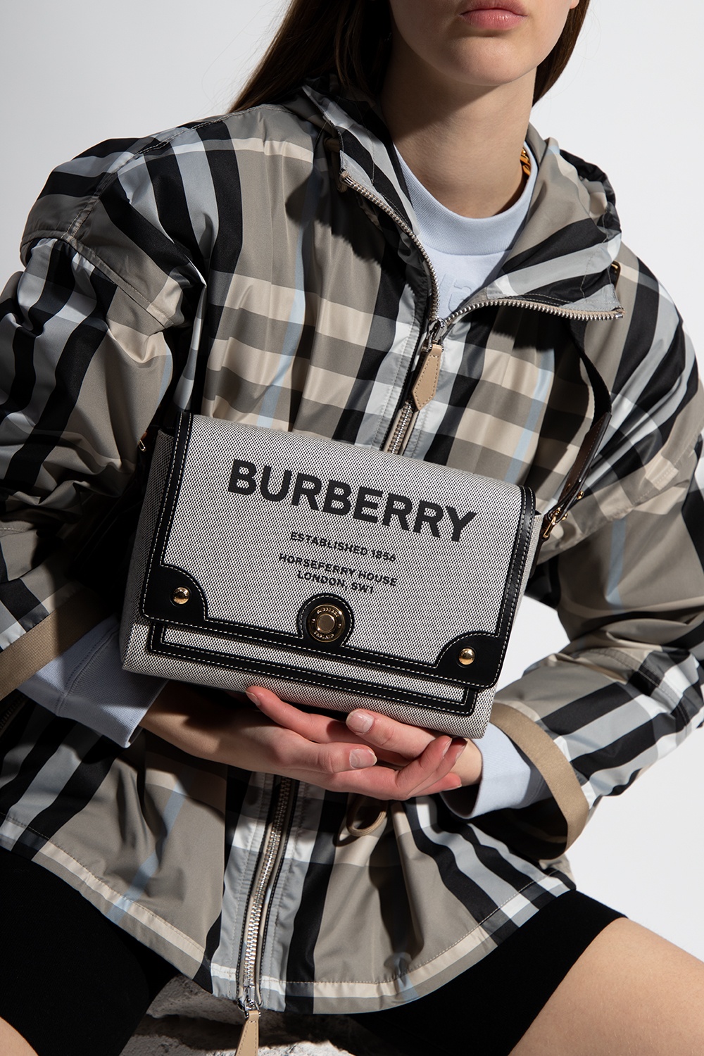 Burberry 'Burberry leopard print trim trench coat