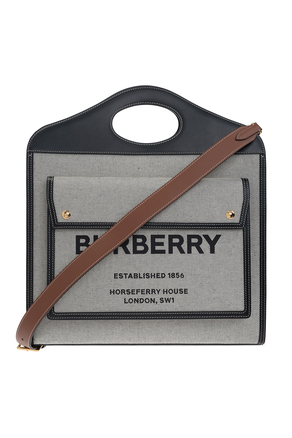 burberry check ‘Pocket Medium’ shoulder bag