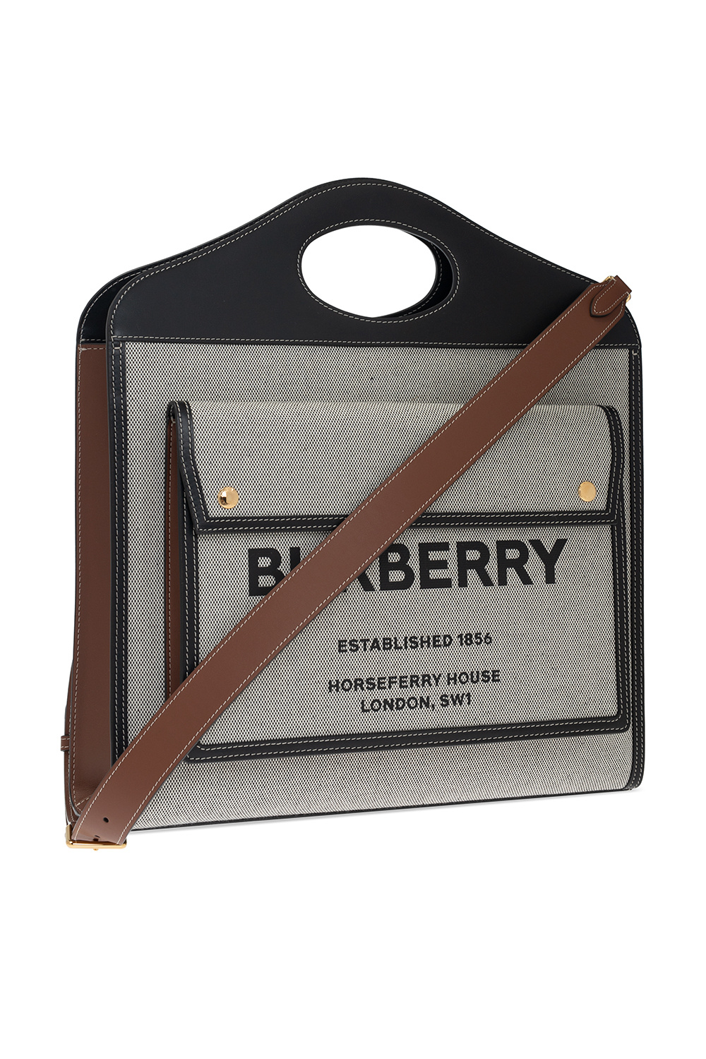 burberry check ‘Pocket Medium’ shoulder bag