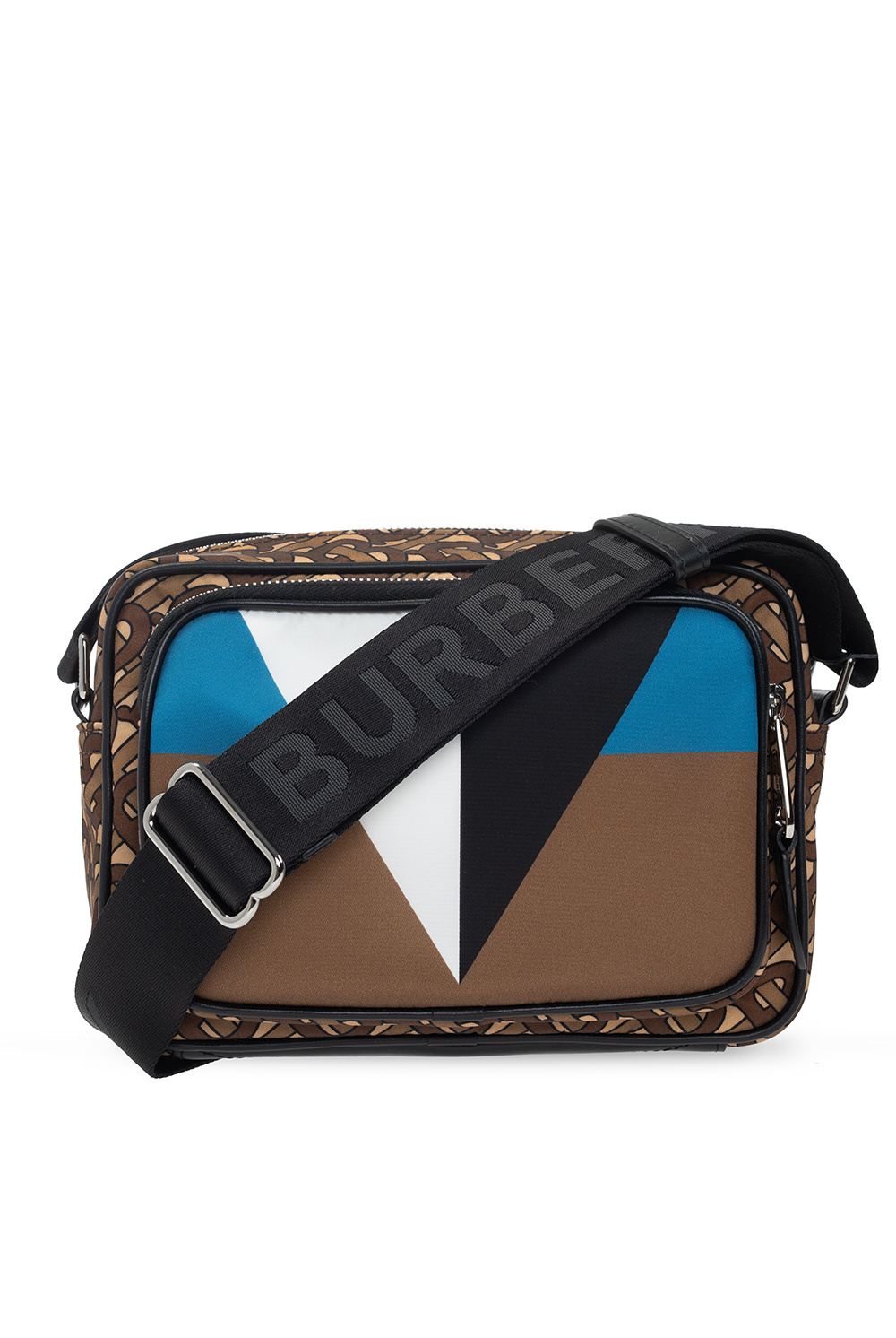 Burberry Tb Plaque Crossbody Bag in Brown for Men