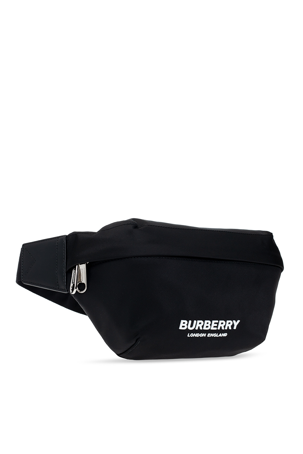 Men's Burberry Sonny Stripe Logo Belt Bag - Black