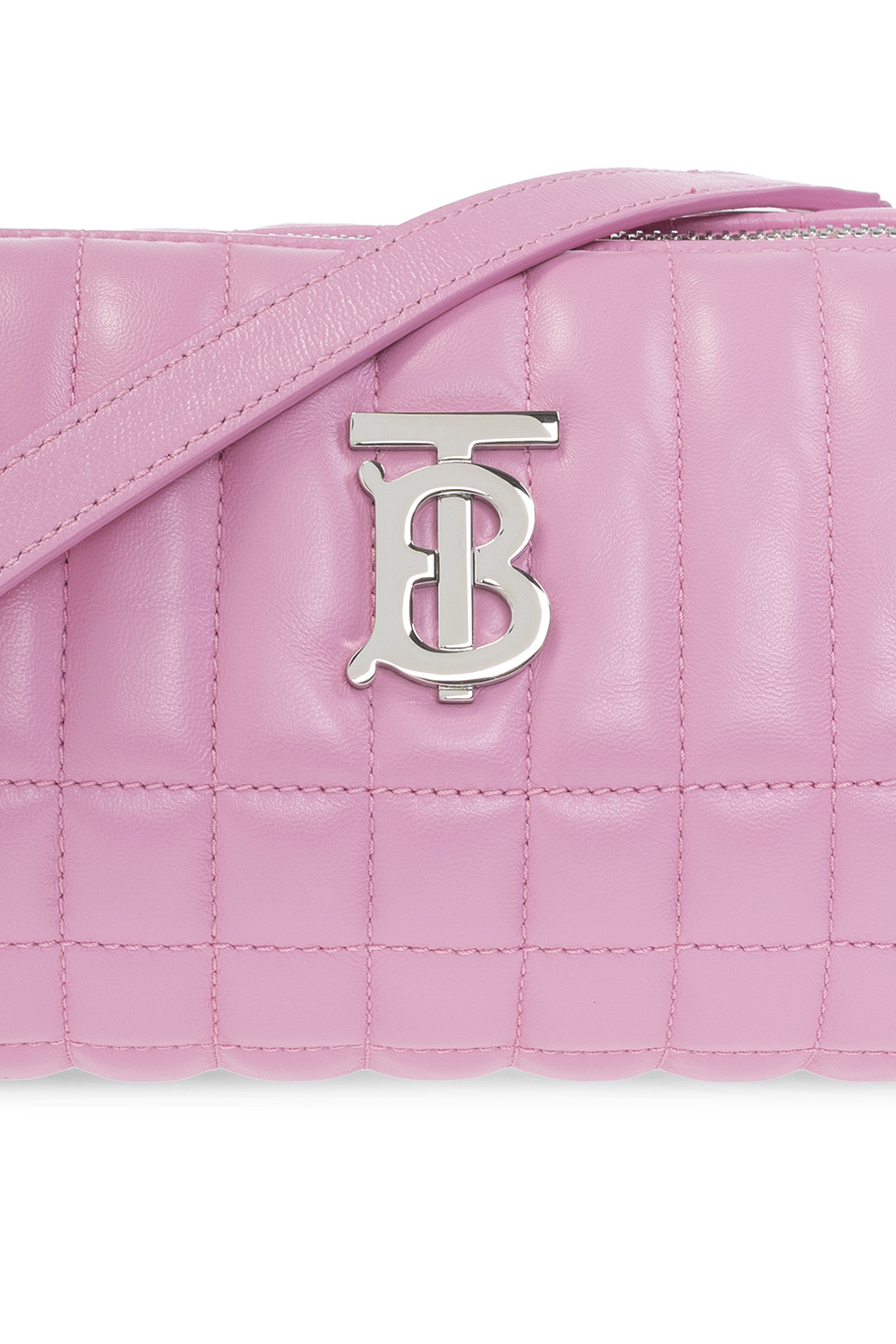 Burberry The Leather Barrel Bag in Pink