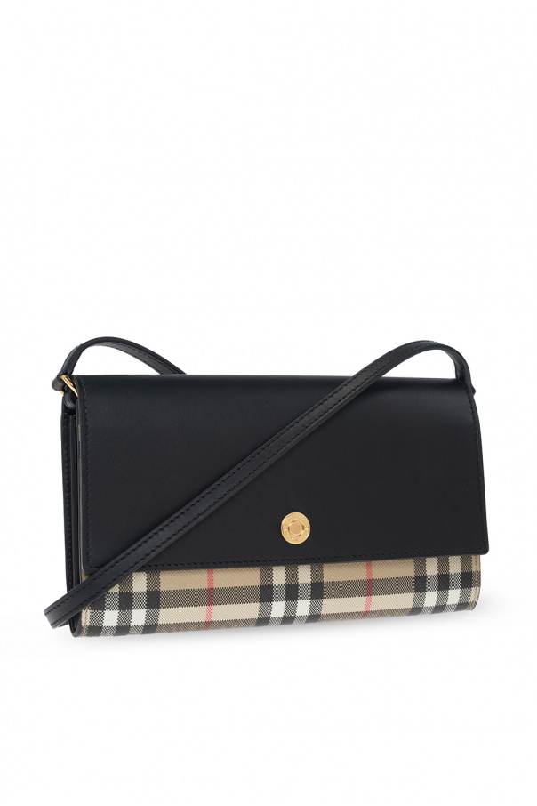 burberry hannah leather clutch