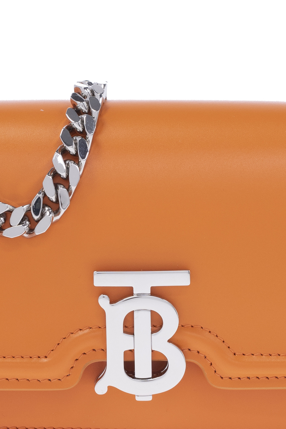 Burberry Mini Chain Tb Crossbody Bag in Orange