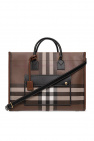 Burberry The Medium Banner in Suede and House Check Bag