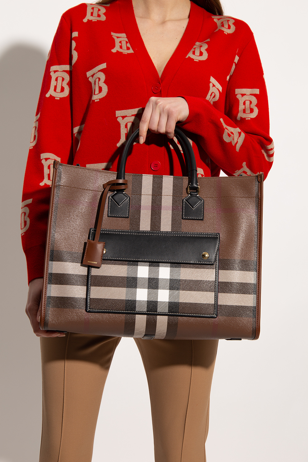 burberry Logo ‘Freya Medium’ shopper bag