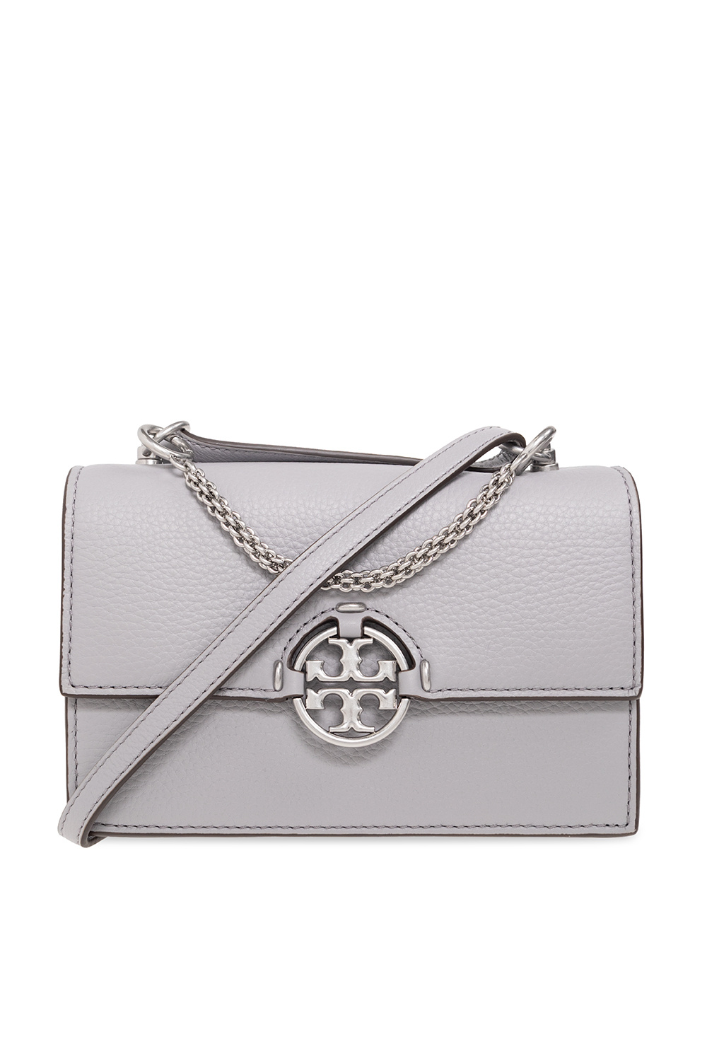Tory Burch Miller Mini Bag / Leather/ Color Bay Gray $398