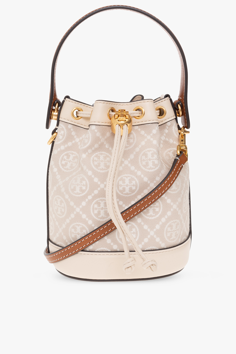 Tory Burch ‘T Monogram Mini’ bucket shoulder bag