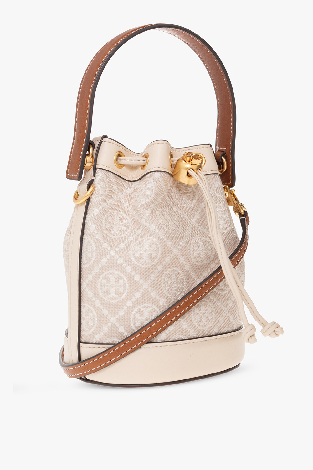 Tory Burch ‘T Monogram Mini’ bucket shoulder bag