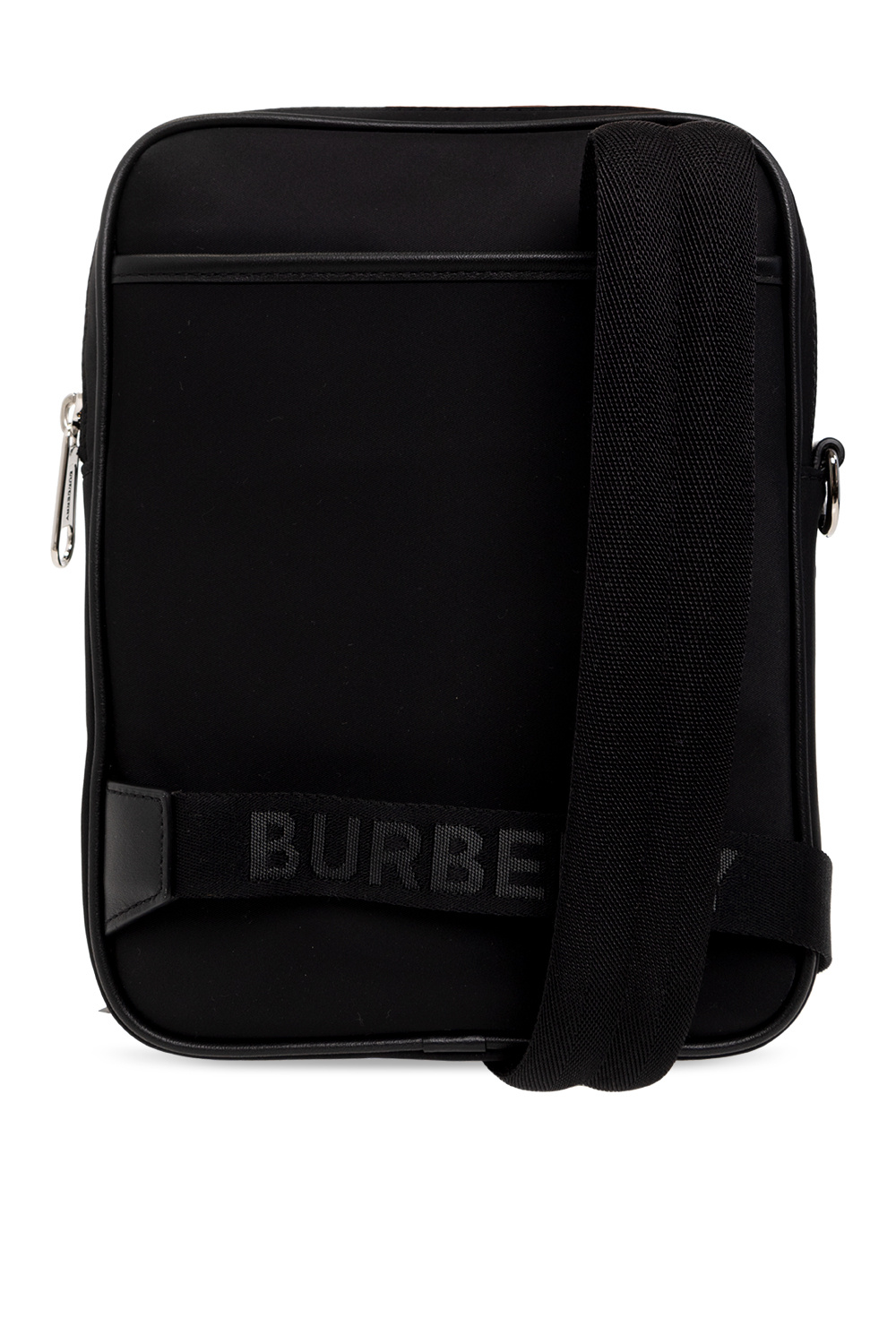 Burberry black canvas & leather lined lrg tote shopper travel shoulder bag